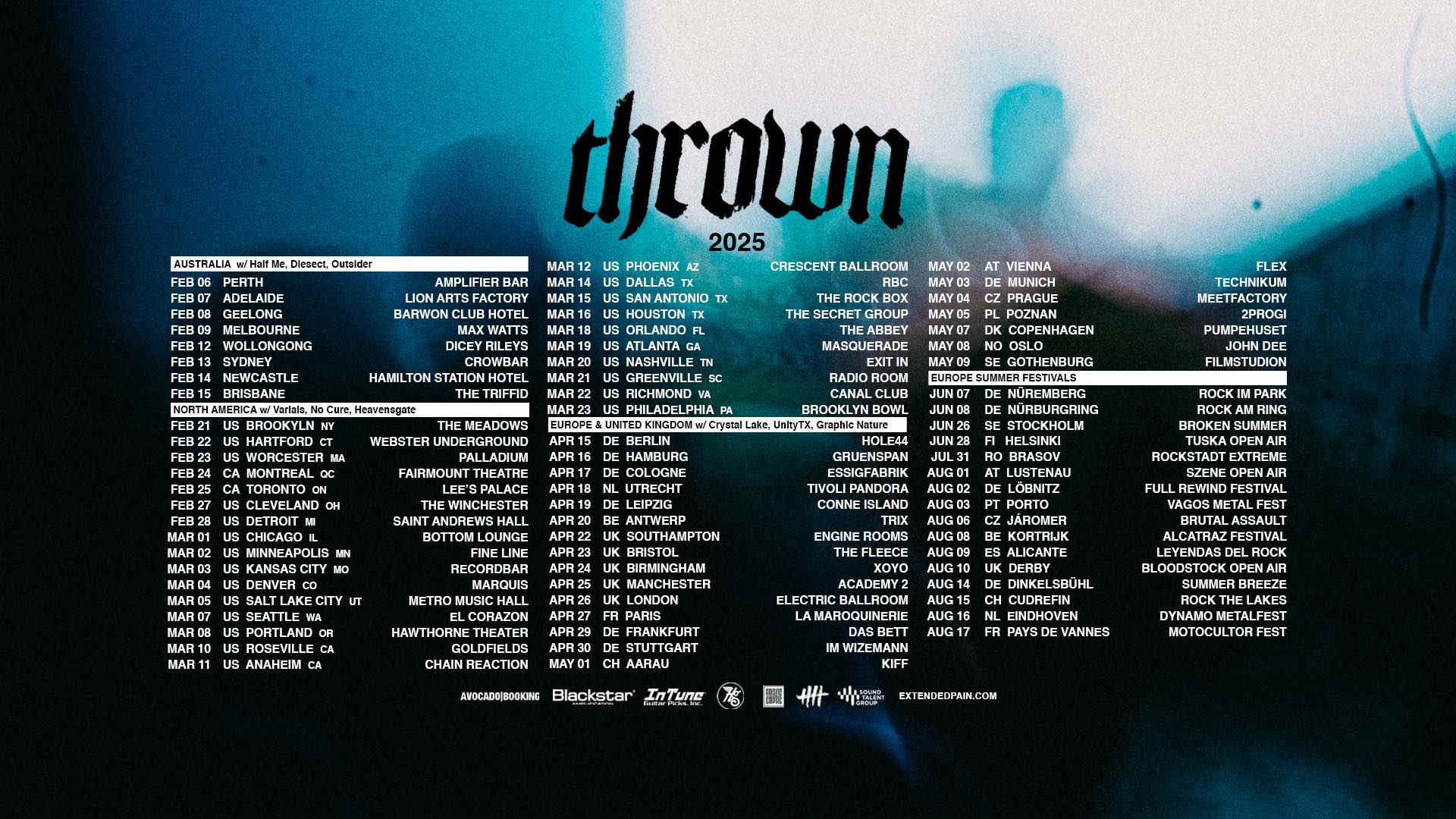 Thrown Tour Poster 2025